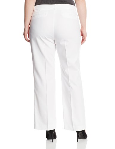 Anne Klein Women's Plus-Size Flare Leg Trouser with Belt, White, 24W ...