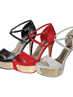 BAMBOO-FLASHBACK-01-Womens-Platform-Crossed-Ankle-Strap-High-Heel-Sandals-ColorBLACK-Size85-0