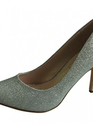 BLOSSOM-Womens-Glitter-Pointy-Toe-Wrapped-Heel-Office-Dress-Pump-Shoes-0