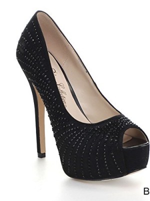 BLOSSOM-Womens-Sparkling-Platform-Stiletto-Heel-Ball-Gown-Dress-Pumps-Shoes-0
