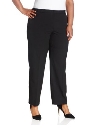 Briggs-New-York-Womens-Plus-Size-Slash-Pocket-Trouser-Waistband-and-Slim-Panel-Black-16W-Short-0