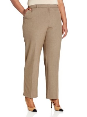 Briggs-New-York-Womens-Plus-Size-Slash-Pocket-Trouser-Waistband-and-Slim-Panel-Heather-Taupe-22W-0