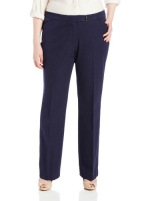 Jones-New-York-Womens-Plus-Size-Bootleg-33-Inch-Pant-with-Extended-Tab-Swiss-Navy-22W-0