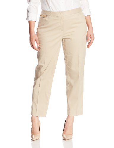 Jones New York Women's Plus-Size Crop Trouser, Rye, 16W - Top Fashion Web