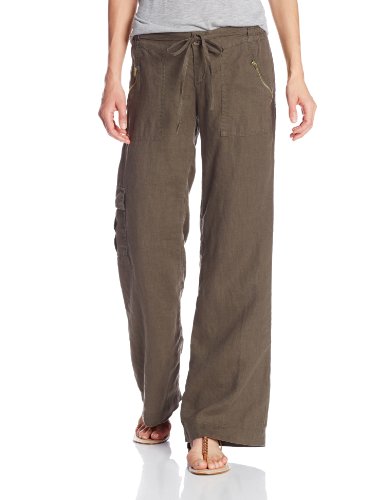 KUT from the Kloth Women's Grayson Linen Pant, Olive, 8 - Top Fashion Web