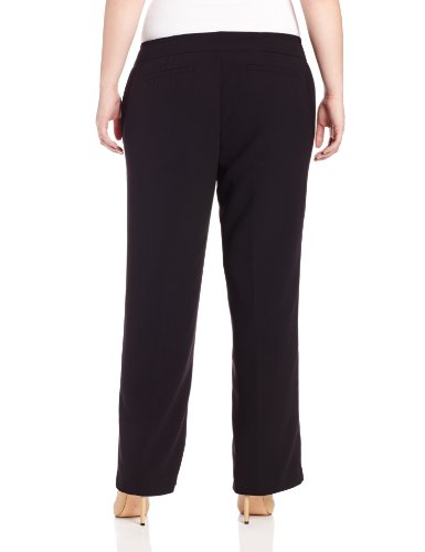 Kasper Women's Plus Size Crepe Ava Suit Pant, Black, 24 - Top Fashion Web