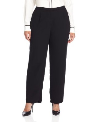 Kasper-Womens-Plus-Size-Crepe-Front-Zipper-Suit-Pant-Black-14-0