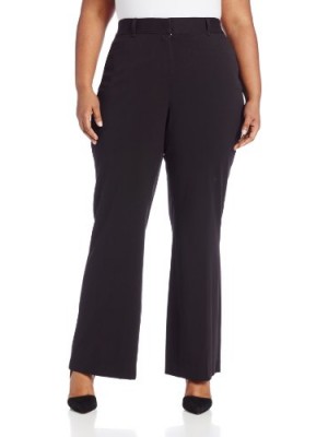 Rafaella-Womens-Plus-Size-Classic-Fit-Textured-Stretch-Slimming-Trouser-Black-22-0