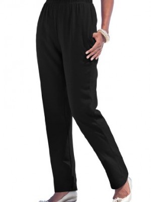 Roamans-Womens-Plus-Size-Classic-Soft-Knit-Pants-Black2X-0