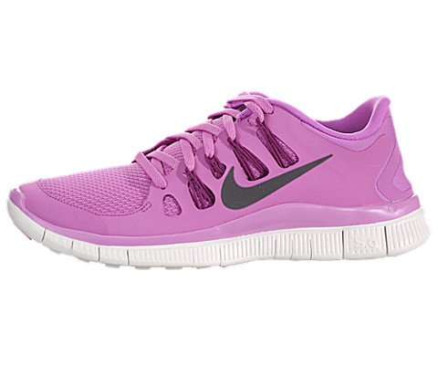 The Womens Nike Free 5.0+ Running Shoe Red Violet/Bright Magenta/Summit ...
