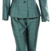 Womens-Business-Suit-Melange-Pant-Jacket-Set-18-SkyBlack-0