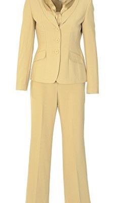 Womens-Classic-Office-Suit-Jacket-Pants-Set-4P-Camel-0