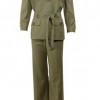 Womens-Metal-Button-Belted-Pant-Suit-12-Camel-0