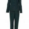 Womens-Metallic-Melange-Business-Suit-Jacket-Pant-Set-4-BlueBlack-0