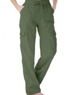 Womens-Plus-Size-Pants-with-convertible-length-OLIVE-GREEN22-W-0