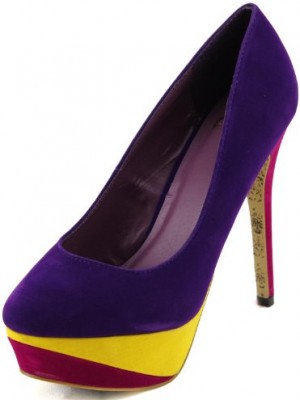 Womens-Qupid-Kylie-Purple-Colorful-Platform-Pumps-Shoes-Purple-7-0