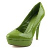 Womens-Qupid-Mineral-01-Lime-Crinkled-Patent-Platform-Pumps-Shoes-Lime-75-0
