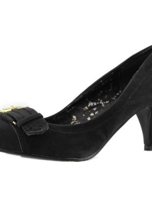Womens-Qupid-Orsen-239-Black-High-Heel-Round-Toe-Pumps-Shoes-Black-55-0