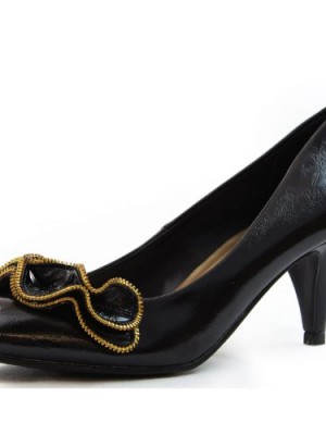 Womens-Qupid-Orsen-246-Black-Ruffle-High-Heel-Pump-Shoes-Black-7-0