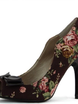 Womens-Qupid-Policy-03-Brown-Multi-Fabric-Peep-Toe-Floral-Shoes-Brown-65-0