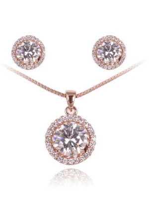 18K-Rose-Gold-Plated-Simulated-Diamond-Basket-Set-Cubic-Zircon-CZ-Austrian-Crystal-Necklace-and-Earring-Set-S95-0