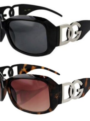 2-Pairs-of-DG-Eyewear-Black-and-Tortoise-Frame-Designer-Womens-Fashion-Sunglasses-0