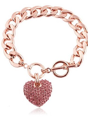 2-Pieces-of-Rose-Goldtone-Iced-Out-Heart-85-Inch-Cuban-Link-12mm-Toggle-Bracelet-0