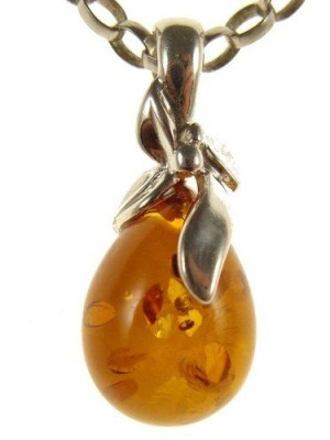 BALTIC-AMBER-AND-STERLING-SILVER-925-PENDANT-NECKLACE-JEWELLERY-JEWELRY-WITH-inch-1435cm-1640cm-1845cm-2050cm-2255cm-2460cm-2665cm-2870cm-3075cm-3280cm-3485cm-1mm-THICK-STERLING-SILVER-925-STAMPED-ITA-0