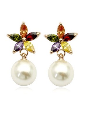 Best-elegant-gift-colorful-crystal-flower-18k-gold-plated-pearl-fashion-stud-earrings-jewelry-for-women-girls-0