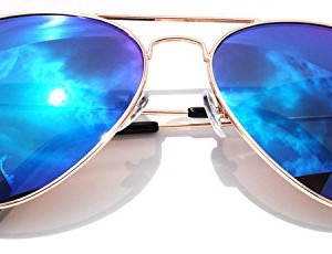 Classic-Aviator-Sunglasses-Full-Mirror-Lens-Metal-Gold-Color-Frame-Blue-Lens-0
