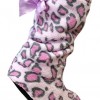 Co-zees-Luxury-Supersoft-Sherpa-slipper-boots-4-8-usa-Pink-Leopard-Print-0