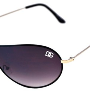 DG-Eyewear-Womens-Aviator-Sunglasses-Black-0