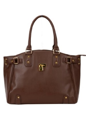 Designer-Inspired-Faux-Leather-Formal-Tote-Bag-Office-Bag-Womens-Handbag-Handbag-Dark-Brown-0