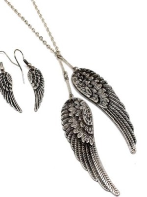 Elegant-Antique-Silver-Tone-Angel-Wings-Necklace-and-Earrings-Set-for-Teens-and-Women-Fashion-Jewelry-0