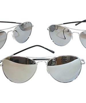 GG-Chrome-Metal-Silver-Mirrored-Aviator-Sunglasses-3-Pair-Special-Spring-Hinges-3-Chrome-frame-0