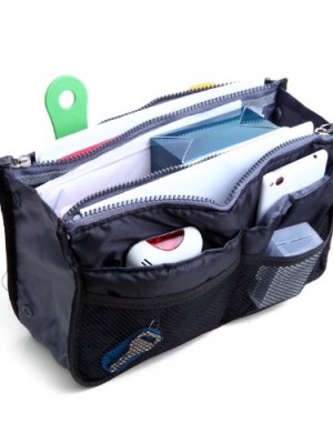 HDE-Expandable-Handbag-Insert-Purse-Organizer-with-Handles-Black-0