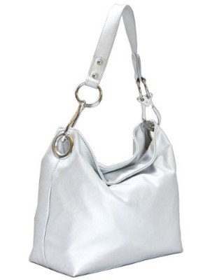 Large-Faux-Leather-Handbag-Silver-0