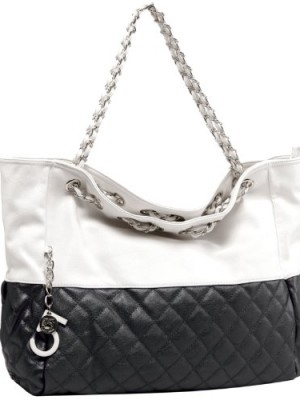 MG-Collection-CAMRYN-Black-Quilted-Oversized-Hobo-Handbag-w-Shoulder-Chains-0