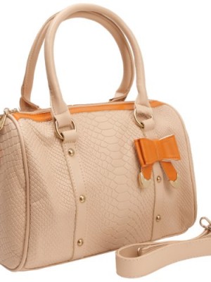 MG-Collection-TILLY-Beige-Crocodile-Print-Bow-Accent-Doctor-Style-Tote-Purse-0