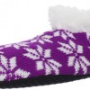 Modern-Heritage-Womens-Giftable-Knit-Snowflake-Slipper-Sock-Purple-One-Size-0