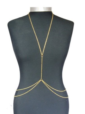 Popular-Harness-Women-Bikini-Gold-Link-Beach-Crossover-Belly-Body-Chain-Necklace-0