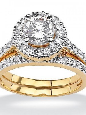 Royal-Palm-Jewelry-509697-179-TCW-Round-Cubic-Zirconia-18k-Yellow-Gold-Plated-Bridal-Engagement-Ring-Wedding-Band-Set-Size-7-0