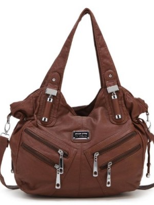 Scarleton-Front-Zippers-Washed-Shoulder-Bag-H147604-Brown-0
