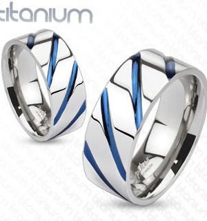 TIR-0004-Solid-Titanium-Blue-IP-Striped-Band-Ring-Comes-With-Free-Gift-Box-7-0