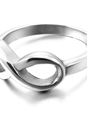 Womens-Stainless-Steel-Ring-Band-Silver-Infinity-Love-Symbol-8-Friends-Forever-Promise-Engagement-Charm-Elegant-Size8-0