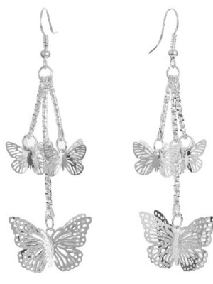 Yazilind-Jewelry-Christmas-On-Sale-Butterfly-Cute-Silver-Plated-Alloy-Dangle-Earrings-Vintage-for-Women-Gift-Idea-0