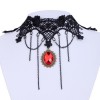 Yazilind-Lace-Gothic-Lolita-Sexy-Red-Crystal-Tassel-Chain-Choker-Necklace-11in-0