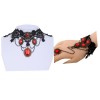 Yazilind-Red-Glaring-Crystal-Sexy-Black-Lace-Collar-Necklace-Bracelet-Jewelry-Set-Women-0