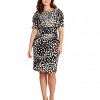 Adrianna-Papell-Womens-Plus-Size-Elbow-Sleeve-Printed-Dress-BlackCashmere-18-0