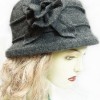 1920s-Style-DY100-Wool-Winter-Cloche-Bow-Church-Trendy-Black-Hat-007-0